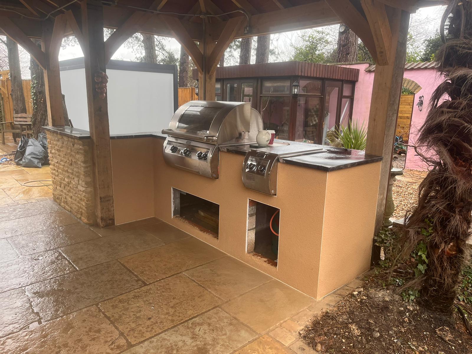 Outdoor kitchen area Outdoor kitchen area
