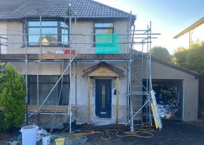 House front before rendering