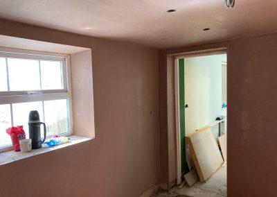 Freshly plastered