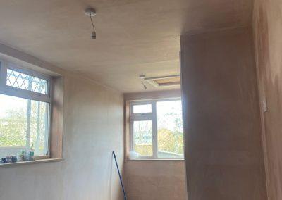 Whole room plastered