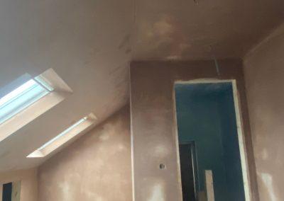 Ceiling with skylights